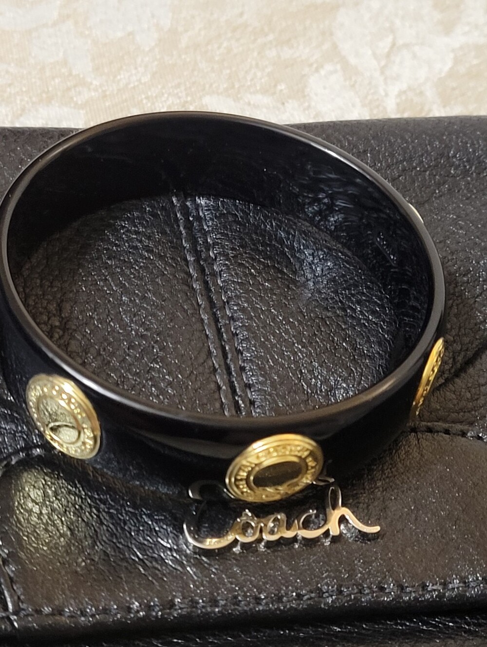 Coach Legacy Medallion Bangle Bracelet